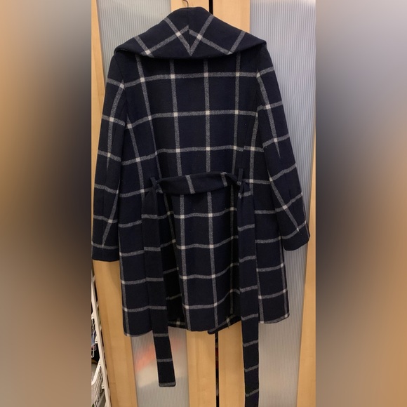 Ann Taylor wool blend windowpane coat Size MP - Picture 2 of 16